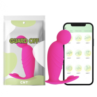 Массажер простаты со смарт подключением и вибрацией Min Moai Anal Plug App Version розовый