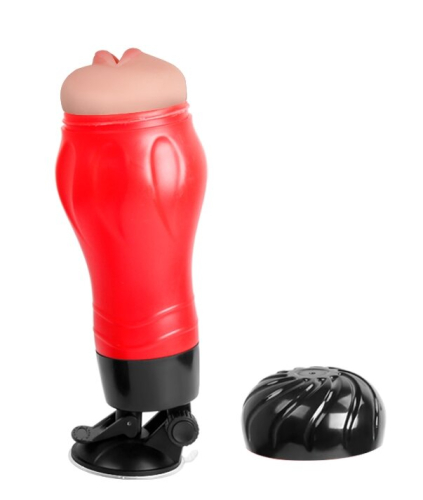 Мастурбатор ротик CRAZY BULL Flora красный - 5