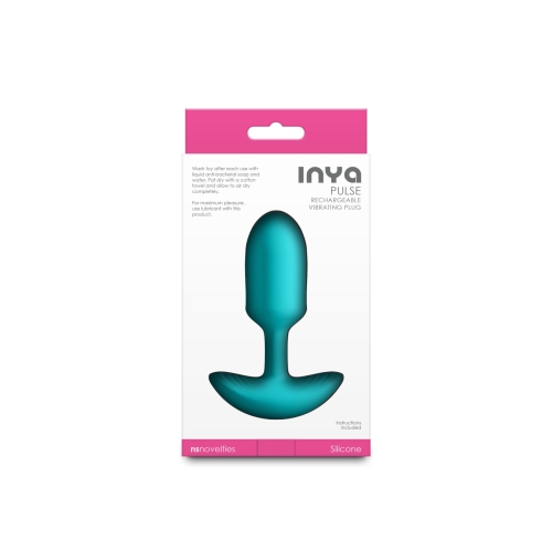 Анальная вибропробка бирюзовая NS Novelties INYA - Pulse - 4