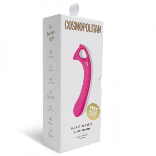 Универсальный вибратор для точки G розовый Cosmopolitan Romance - 5