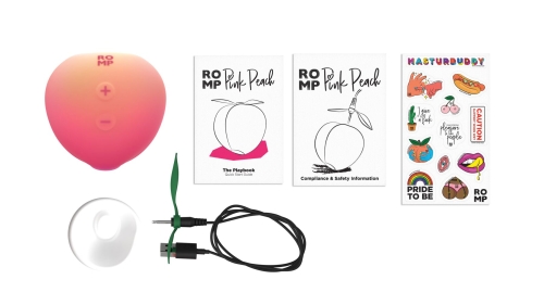 Вакуумний кліторальний стимулятор Romp Pink Peach - 15