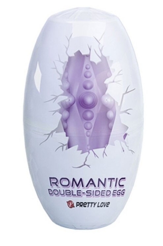 Яйце мастурбатор для пеніса фіолетове Pretty Love Romantic Double-Sided EGG - 5