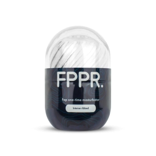 Мастурбатор яйцо прозрачного цвета FPPR Ribbed