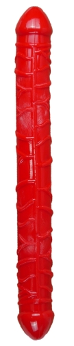 Фаллоимитатор двухсторонний реалистичный красного цвета BOSS of TOYS Boss Series Dong - 2