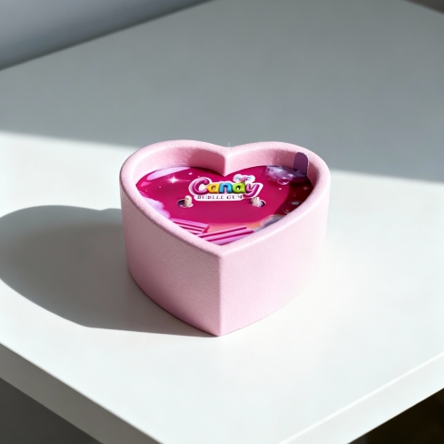 Масажна свічка у формі серця з ароматом жуйки Candy Bubble Gum 70 мл - 28