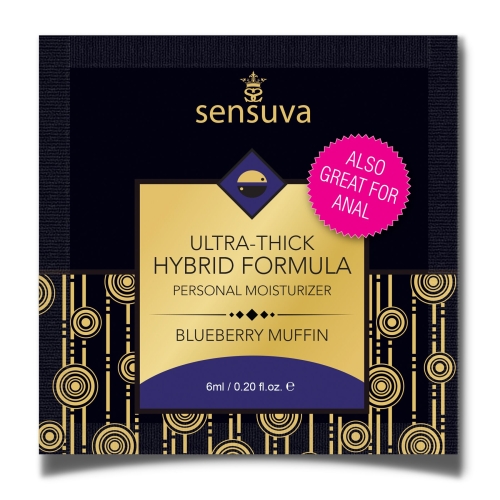 Пробник густого лубриканта Sensuva-Ultra-Thick Hybrid Formula Blueberry Muffin (6 мл) - 1