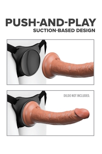 Трусики для страпона с присоской чёрные Pipedream Body Dock Original - 3