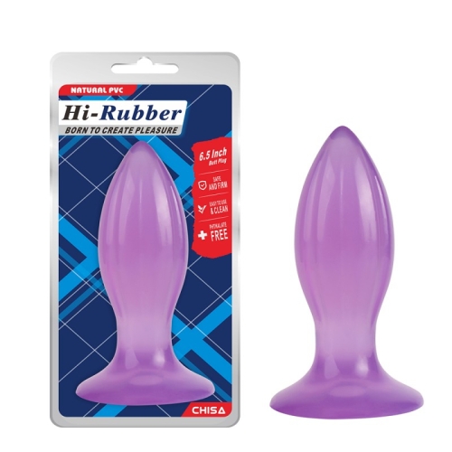Анальний корок на присосці фіолетового кольору Butt Plug Chisa - 1