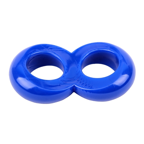 Двойное эрекционное кольцо синее CHISA Duo Cock 8 Ball Ring - 2
