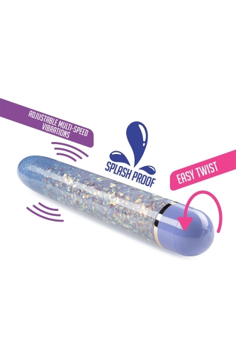 Вібратор вагінальний синього з перламутром кольору Blush ETHERIAL PERIWINKLE - 4