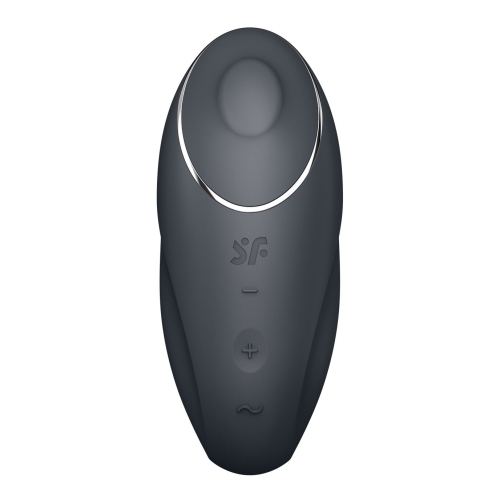 Клиторальный стимулятор серого цвета Satisfyer Tap &amp;amp; Climax 1 - 3