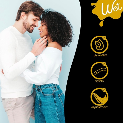 Лубрикант на водно силиконовой основе WET Gold Hybrid 266 мл - 3