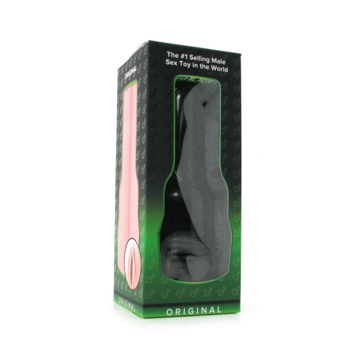 Мастурбатор у колбі вагіна з кібершкіри бежевого кольору Fleshlight Lady Original - 10