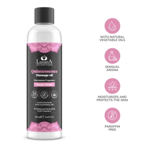 Масажна олія з ароматом цукру Intimateline Quintessence Sugar Cloud 150мл - 3