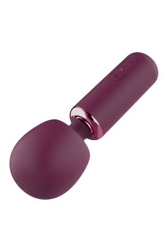 Вибратор Ванд в форме микрофона фиолетового цвета Deam Toys Glam Bold Travel - 4