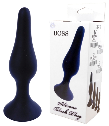 Анальний плаг чорного кольору BOSS of TOYS Plug Medium - 1