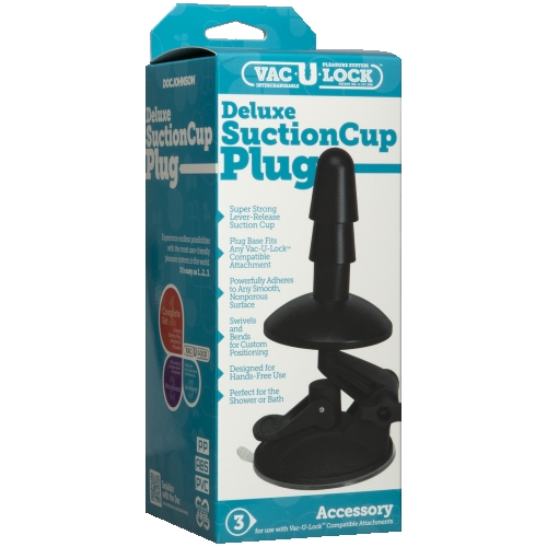 Крепление для душа на рычажной присоске Doc Johnson Vac-U-Lock - Deluxe Suction Cup Plug - 3