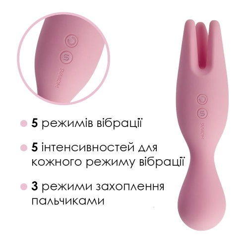 Двойной вибратор для чувствительных зон Svakom (Сваком) Nymph Pale - 3