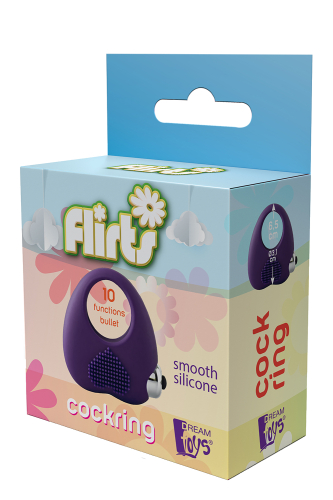 Ерекційне віброкільце фіолетового кольору Dream Toys FLIRTS COCKRING - 4