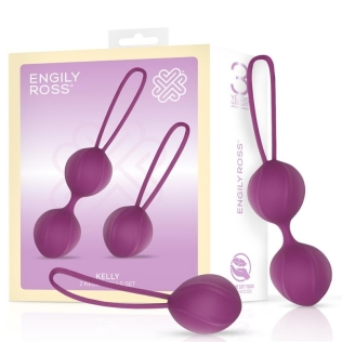 Вагінальні кульки фіолетові Kelly Kegel Balls Silicone Purple 2 штуки