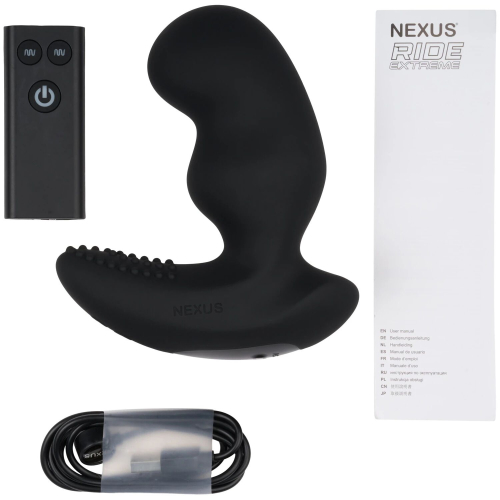 Массажер простаты с вибрацией и ПУ Nexus RIDE EXTREME Dual Motor черный - 7