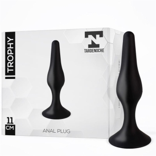 Анальная пробка с присоской черная силиконовая Tardenoche Trophy Anal Plug 