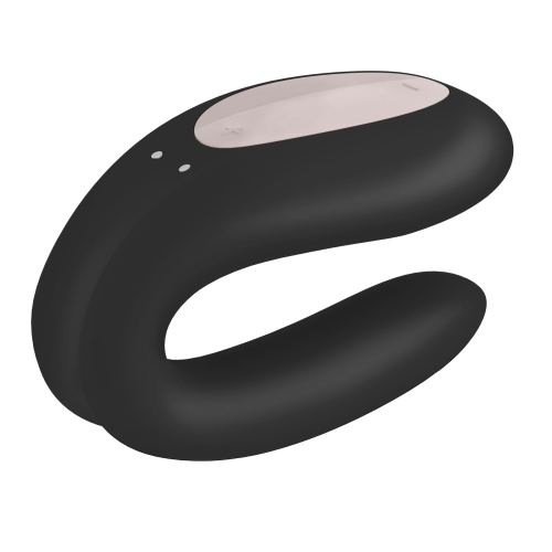 Вибратор для пар с управлением через телефон черный Satisfyer Double Joy - 6