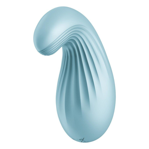 Клиторальный стимулятор голубого цвета Satisfyer Dipping Delight - 2