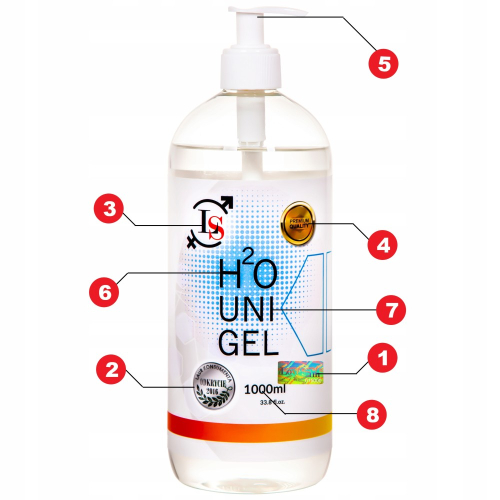 Лубрикант на водній основі Lovestim H2O uni gel 1000 мл - 3