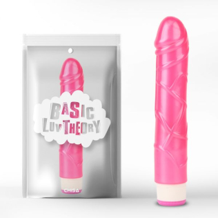 Вибратор реалистичный гелевый розового цвета Chisa Basic 