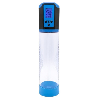 Помпа автоматическая вакуумная синего цвета Mеn Powerup Passion Pump
