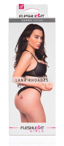 Мастурбатор в колбе анус порноактрисы Lana Rhoades телесного цвета Fleshlight - 13