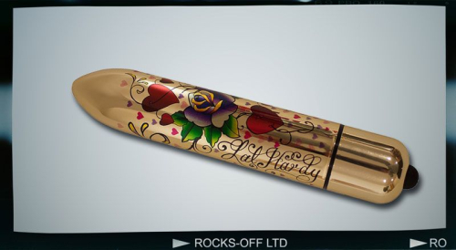 Вибропуля Rocks Off RO-160mm TATTOO Hearts and Roses - 1