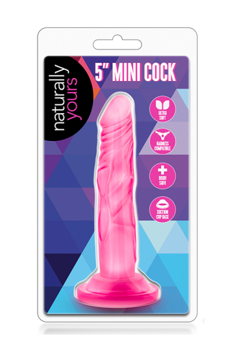 Фаллоимитатор 12,7/2,54 см на присоске реалистичный розовый NATURALLY YOURS MINI COCK - 2