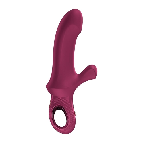 Пульсатор для точки G с отростком для клитора бордового цвета Fun Factory Bi Stronic Curve - 4