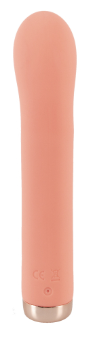 Вібратор для точки G та з відростком для клітора персикового кольору Soft Silicone Mini Rabbit Vibrator - 4