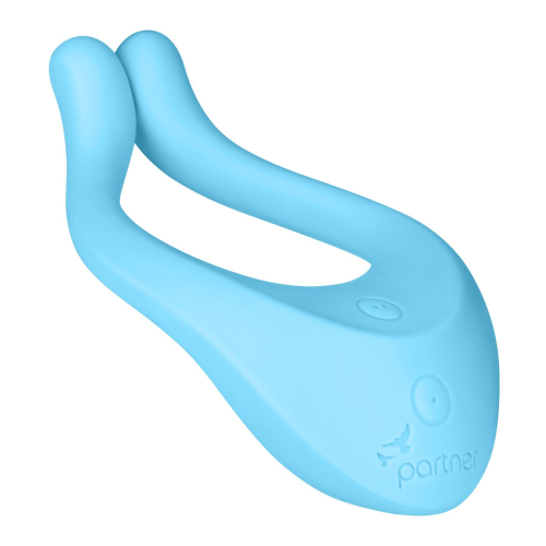 Вібратор для стимуляції точки G та клітора блакитний Satisfyer Partner Multifun 1 - 6