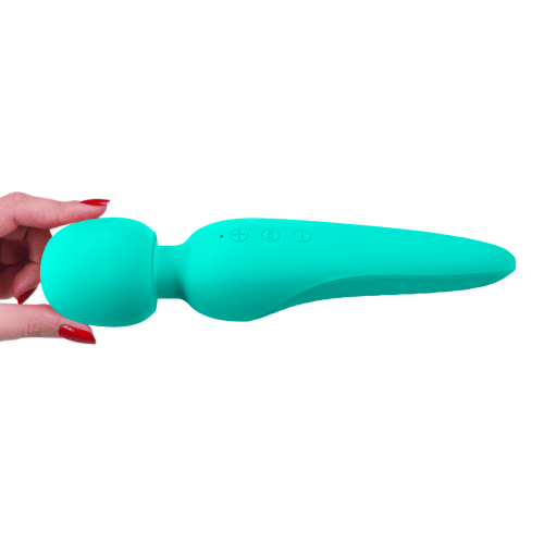 Вібромасажер Ванд у формі мікрофону зеленого кольору Lybaile Pretty Love Meredith USB - 3