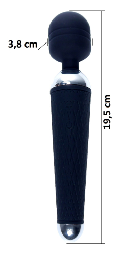 Вибромассажер пульсатор Ванд черного цвета BOSS of TOYS Massager Power Wand - 7