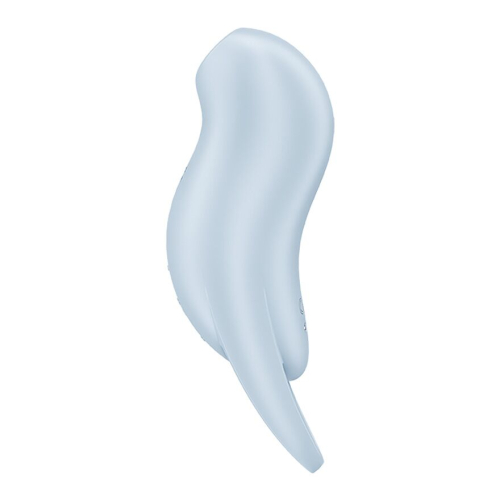 Вакуумный клиторальный стимулятор с вибрацией голубого цвета Satisfyer Pocket Pro 1 - 2