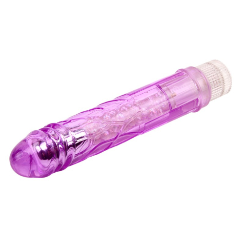 Вібратор реалістичний фіолетового кольору Chisa Glitters Boy - 2