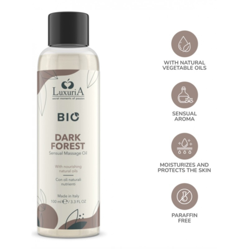 Массажное масло с цветочными и древесными нотами Intimateline Luxuria Bio Oil Dark Forest 100мл - 3