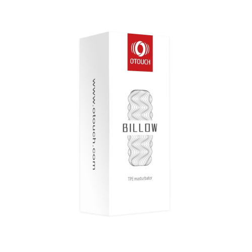 Рельєфний мастурбатор для члена білого кольору Otouch Billow - 4