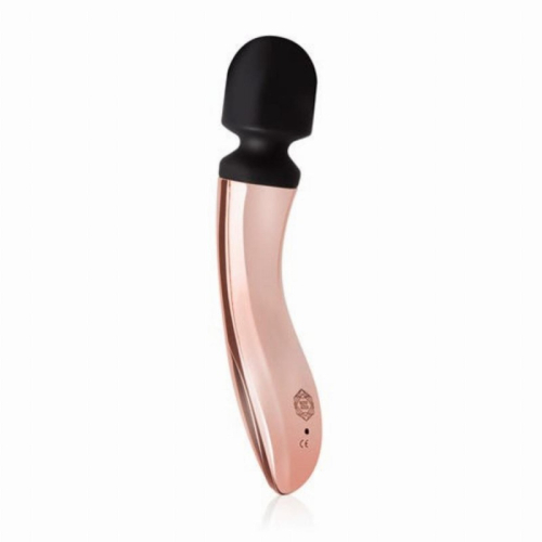 Вибромассажер Ванд в форме микрофона золотистый Rosy Gold Nouveau Curve Massager - 1