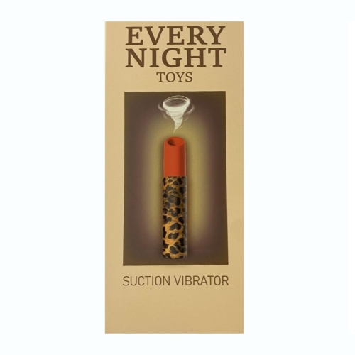 Вакуумний стимулятор клітора у формі помади леопардовий принт Every Night Toys - 3