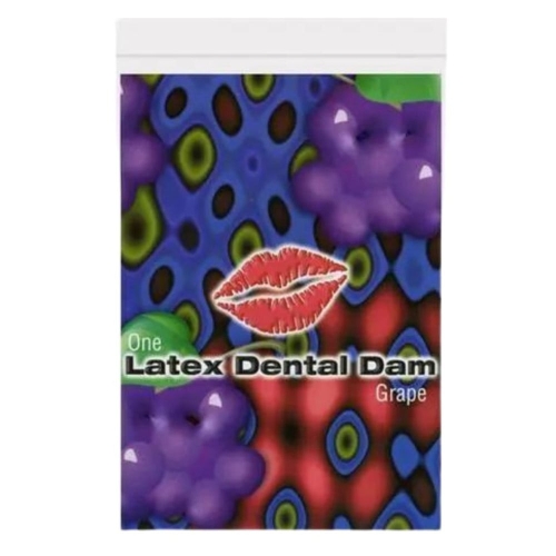 Серветка латексна для орального сексу з ароматом та смаком винограду ONE Dental Dams 1 штука - 1