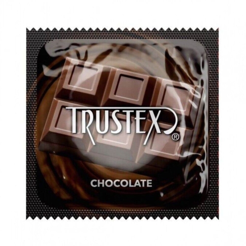 Презерватив из премиального латекса с ароматом и вкусом шоколада TrustexChocolate Lubricated 1 штука - 1