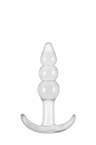 Анальная пробка шарообразная прозрачного цвета NS Novelties Jelly rancher - 1