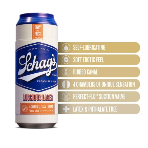 Самосмазывающийся мастурбатор для пениса Schag’s by Blush Luscious Lager Frosted - 3