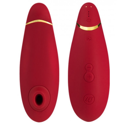 Безконтактний стимулятор клітора Womanizer Premium червоний - 1